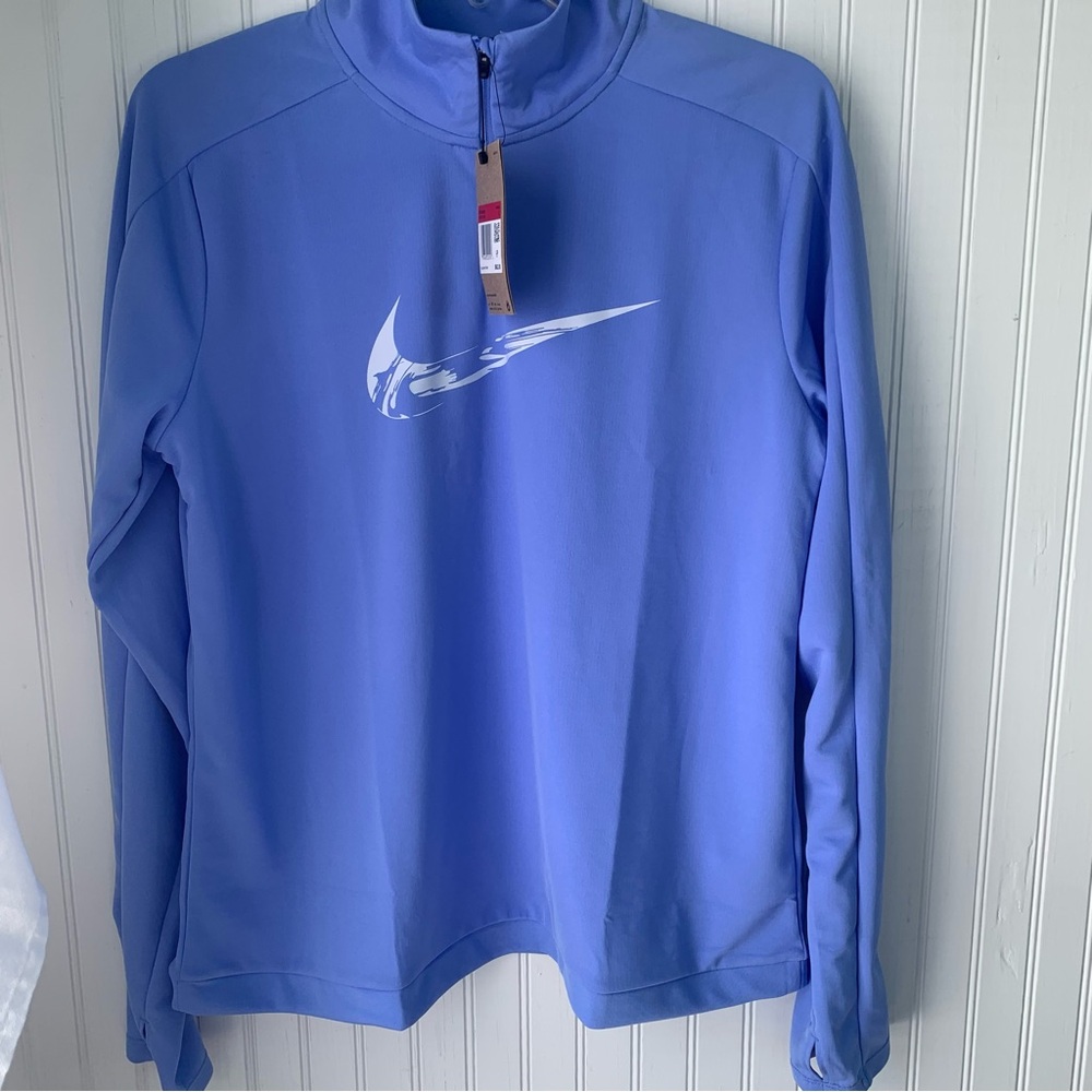 Nike Blue Dri-Fit  (L) (NWT) Quarter-Zip Pullover Men’s or Ladies